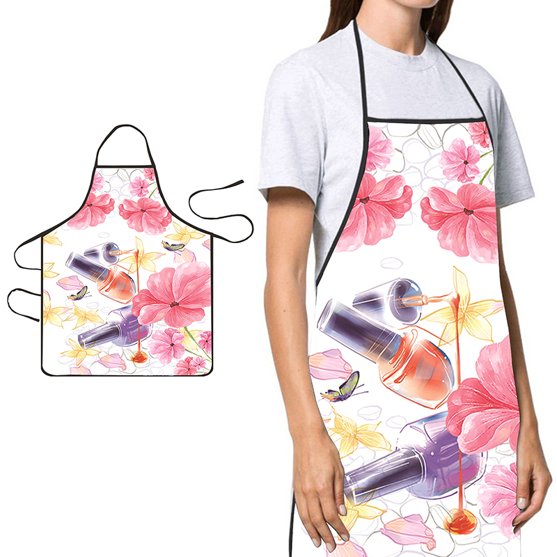 Baking In Kitchen - 〔YS1〕Celemek Wanita Motif Cat Kuku untuk