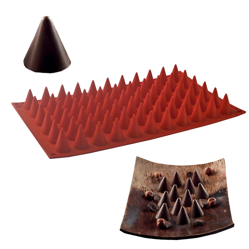 Kitchen Baking Molds - 66-sel kerucut coklat cetakan kue kualitas