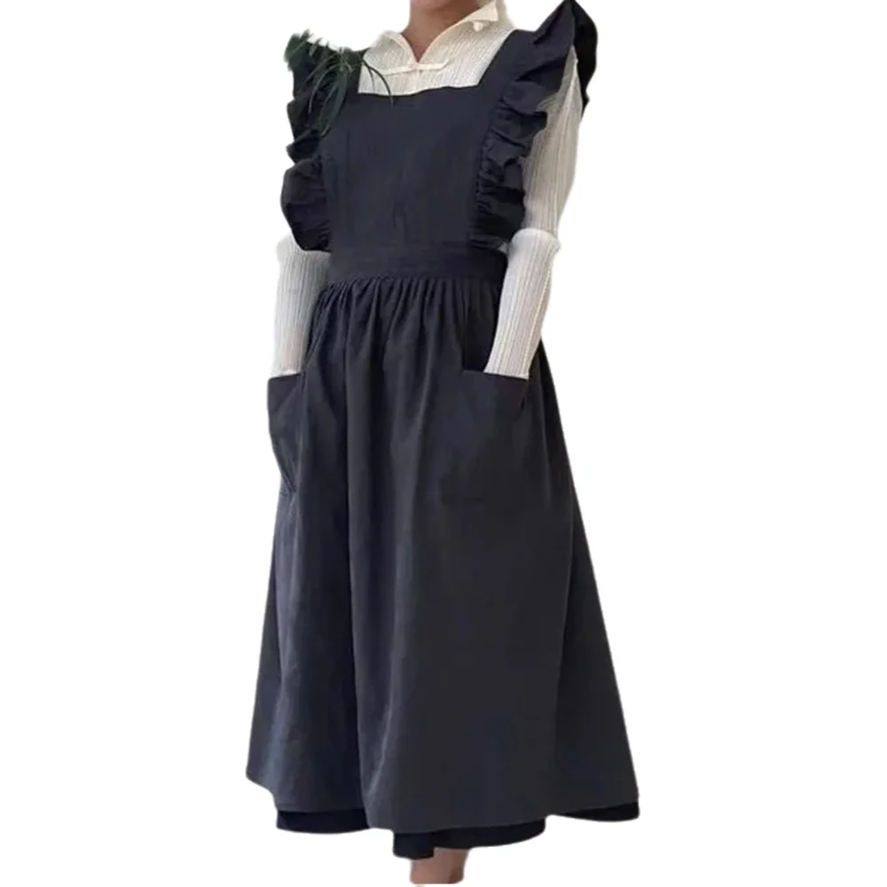 Baking In Kitchen - 1 Buah Celemek Antik Linen Katun