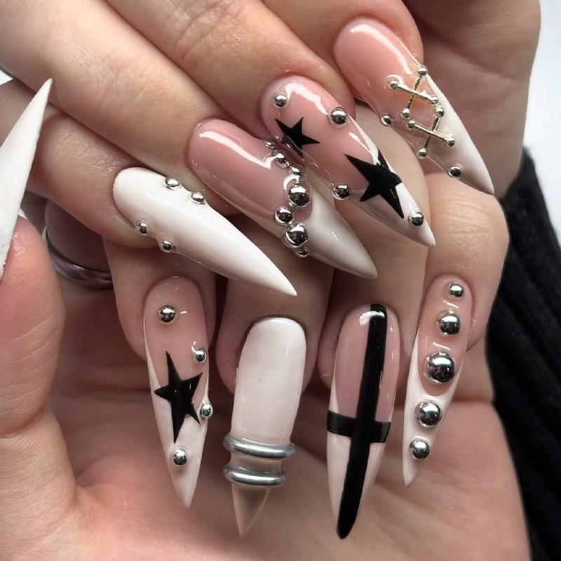 Decorating Tip Set - 24pcs Set Kuku Palsu Stiletto Panjang