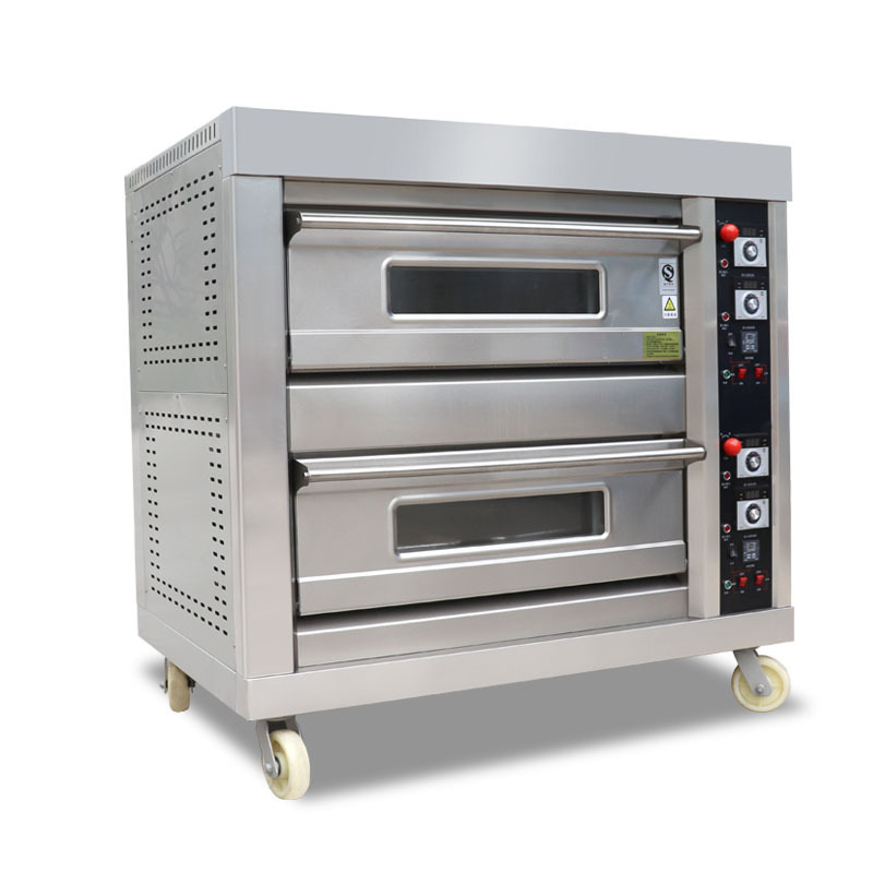 Commercial Kitchen Baking Equipment - Oven gas komersial, dua lapis empat