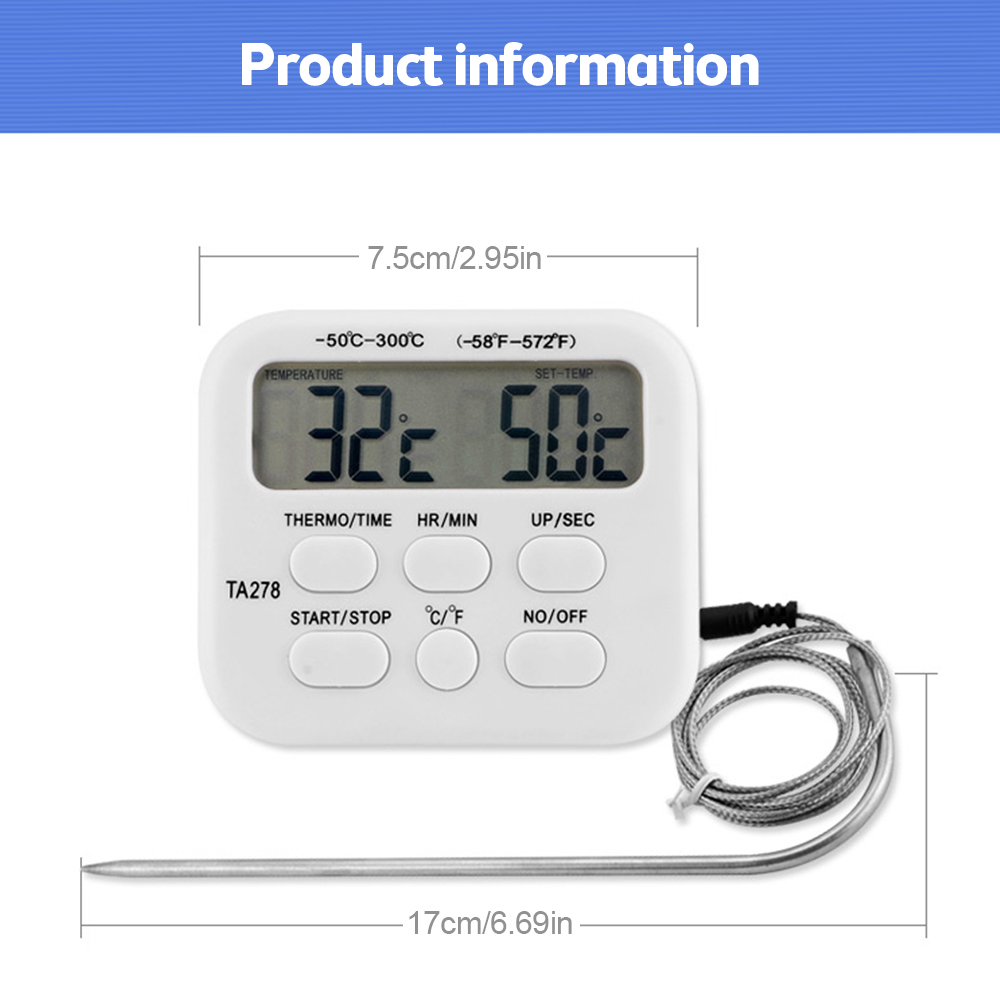 Kitchen With Baking Station - TA278 termometer dapur Digital baja tahan