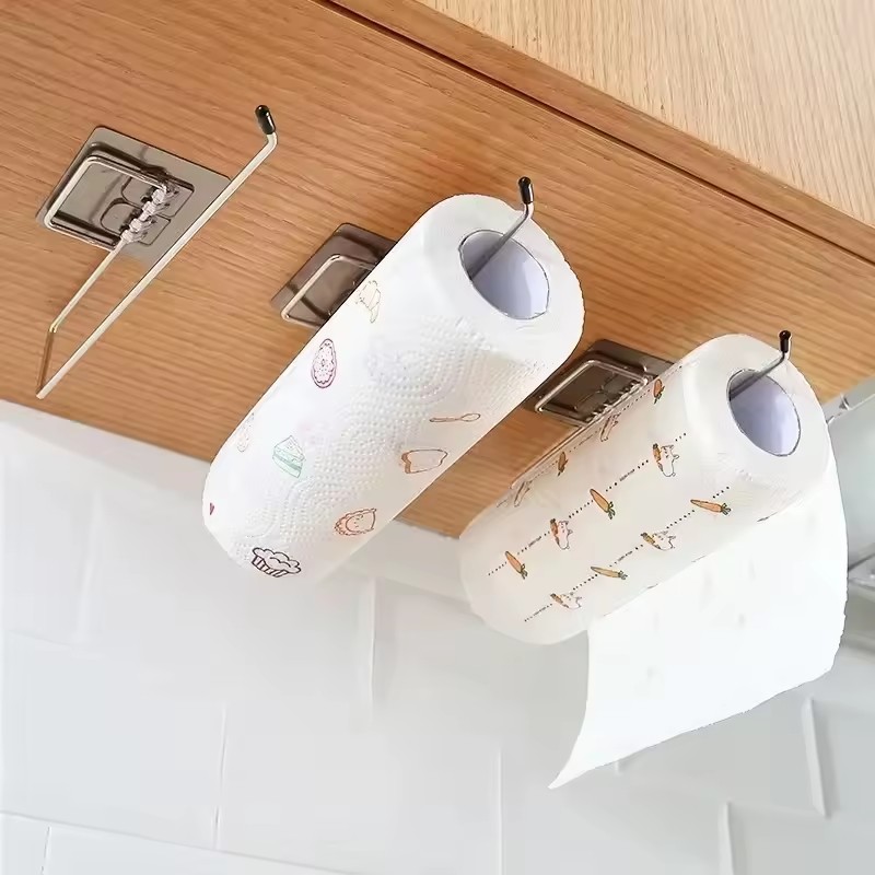 Kitchen Baking Paper Holder - Tempat handuk kertas dapur, perekat rak