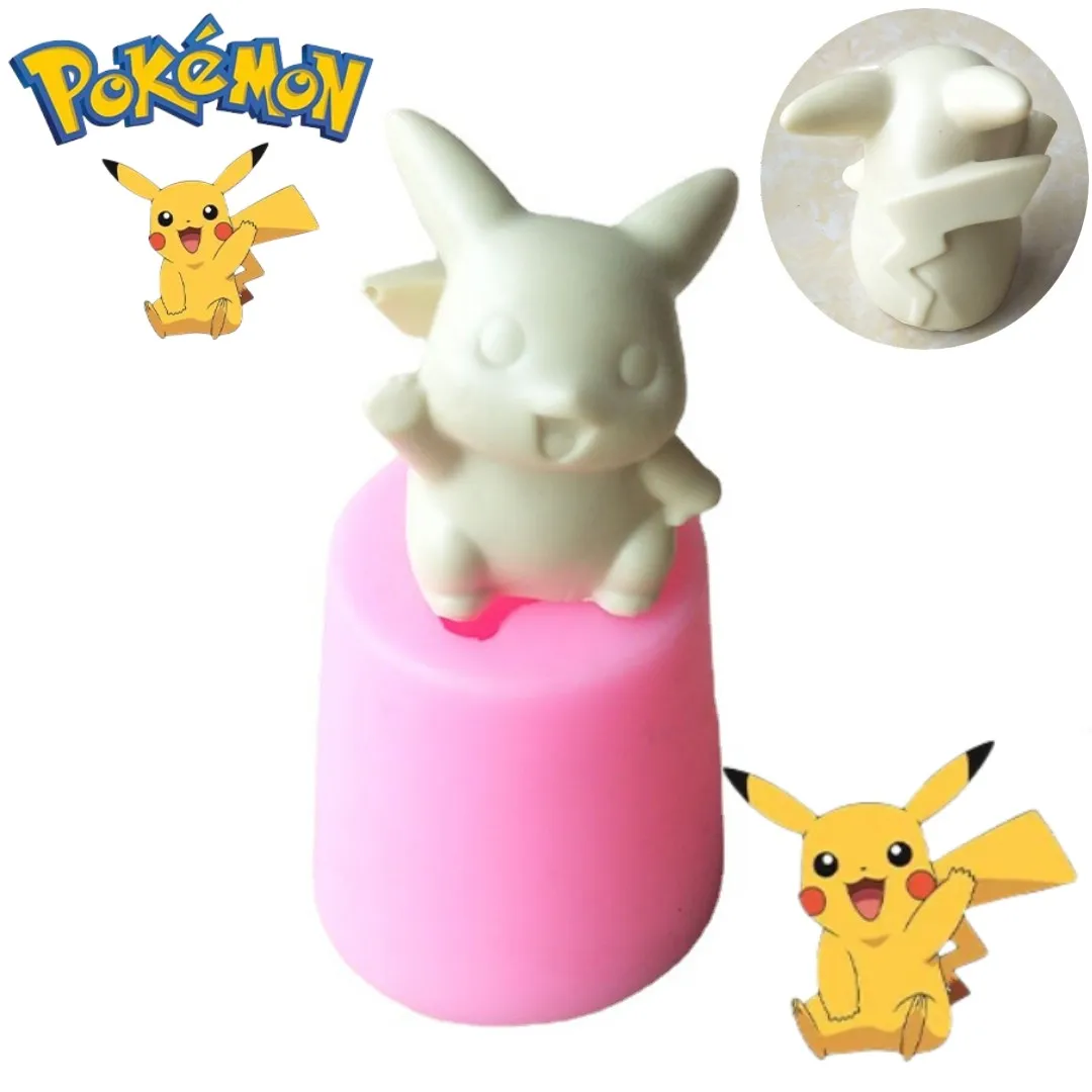 Baking Kitchen Kids - Cetakan Lilin 3D Pikachu Anime Silikon