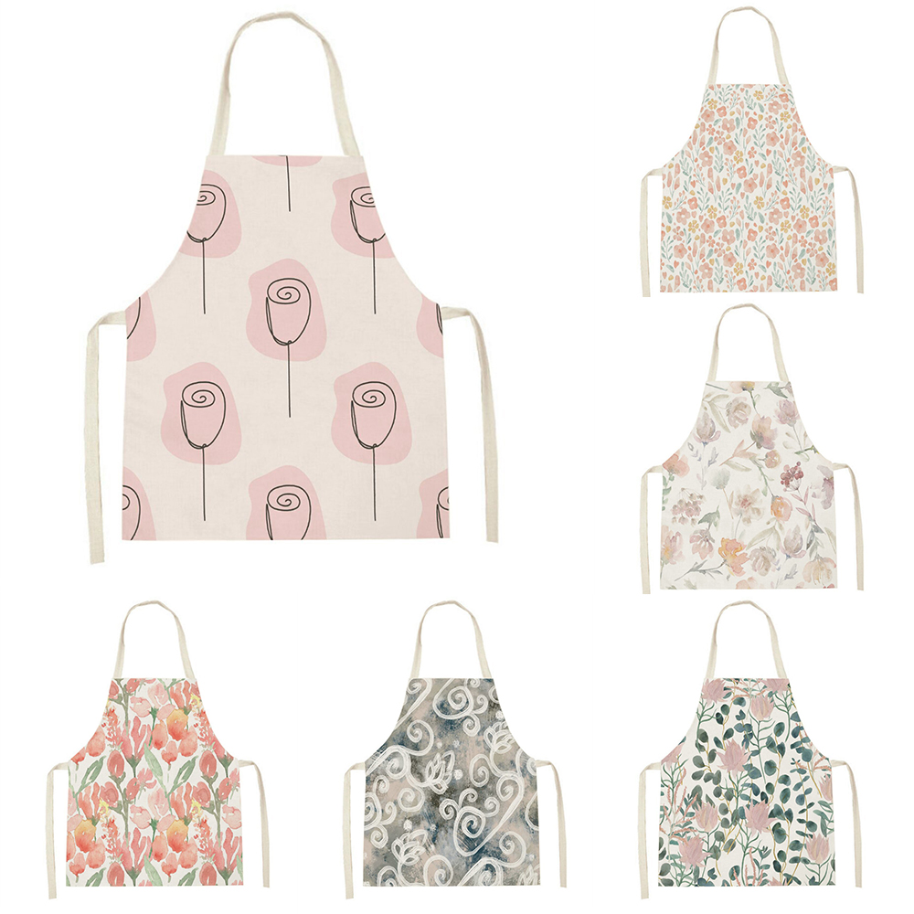 Baking Kitchen Kids - Celemek dapur merah muda tulip celemek