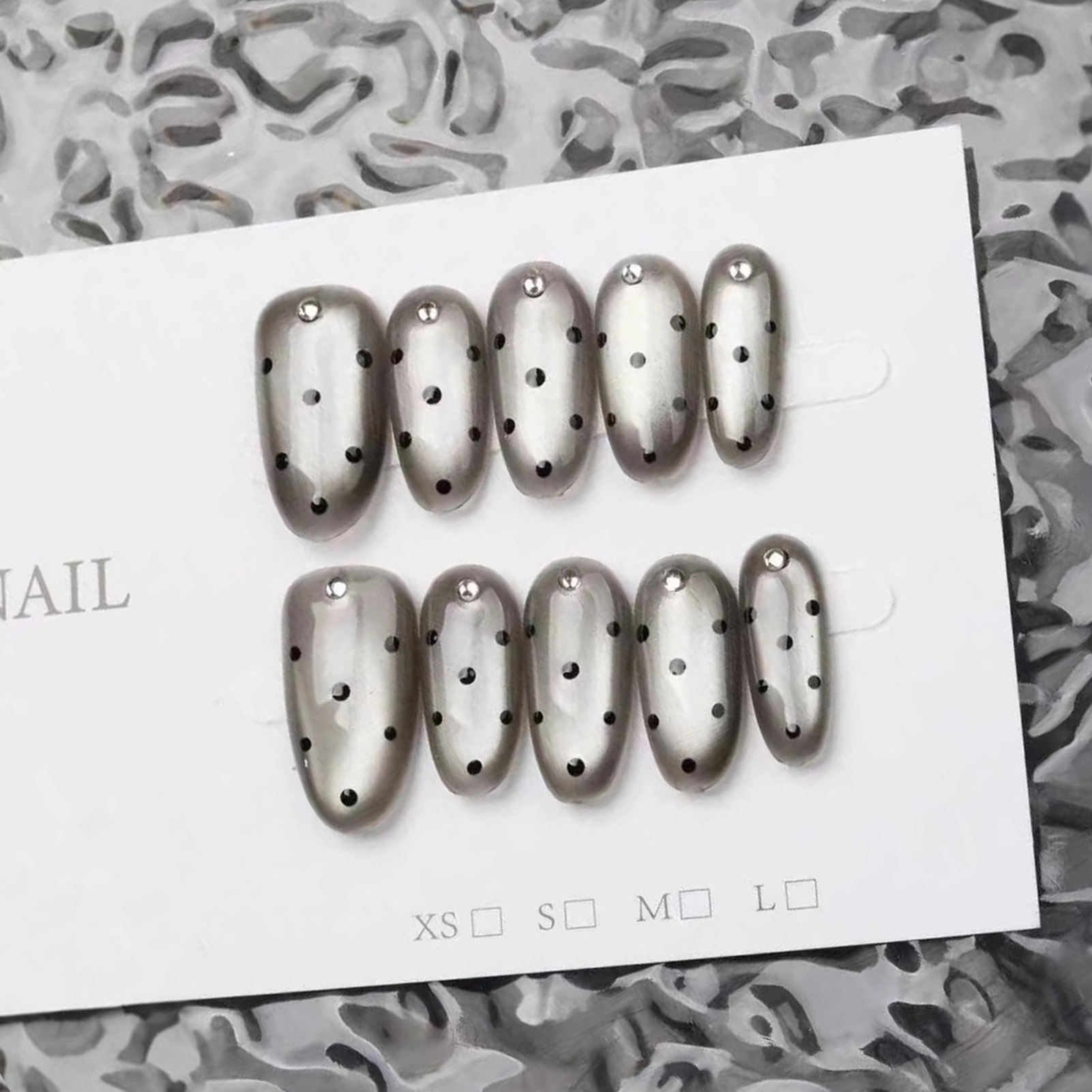 Decorating Tip Set - 10pcs Kuku Palsu Buatan Tangan Motif