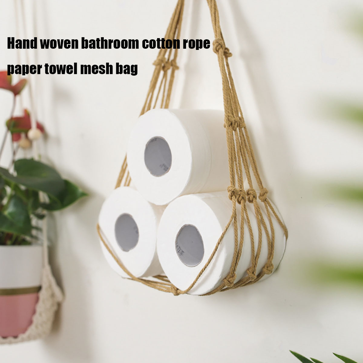 Kitchen Baking Paper Holder - Pemegang kertas Toilet alami, pemegang handuk