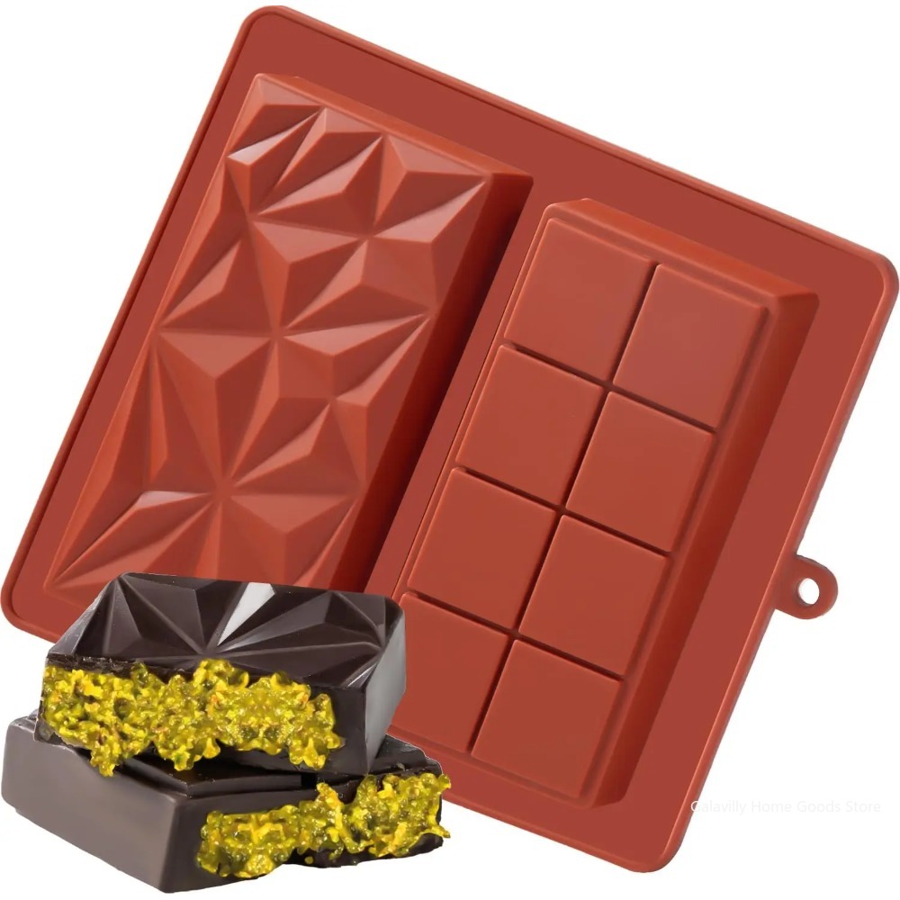 Kitchen Baking Molds - Cetakan Cokelat Dubai Bentuk Batangan Pistachio,