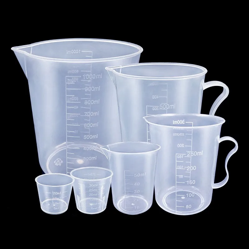 Kitchen Baking Kit - 6Pcs Set Gelas Ukur Plastik -