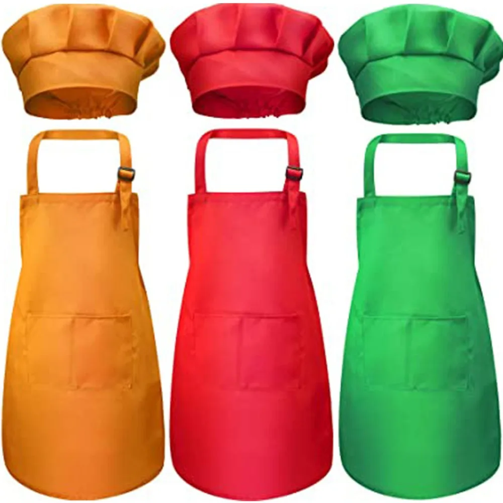 Baking Kitchen Kids - Celemek Koki Anak-anak dengan Kantong Depan,