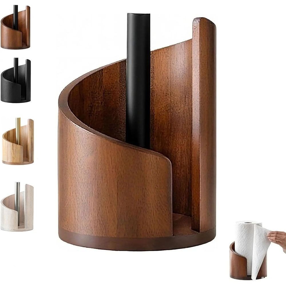 Kitchen Baking Paper Holder - Tempat Tisu Dapur Kayu, Rak Penyimpanan