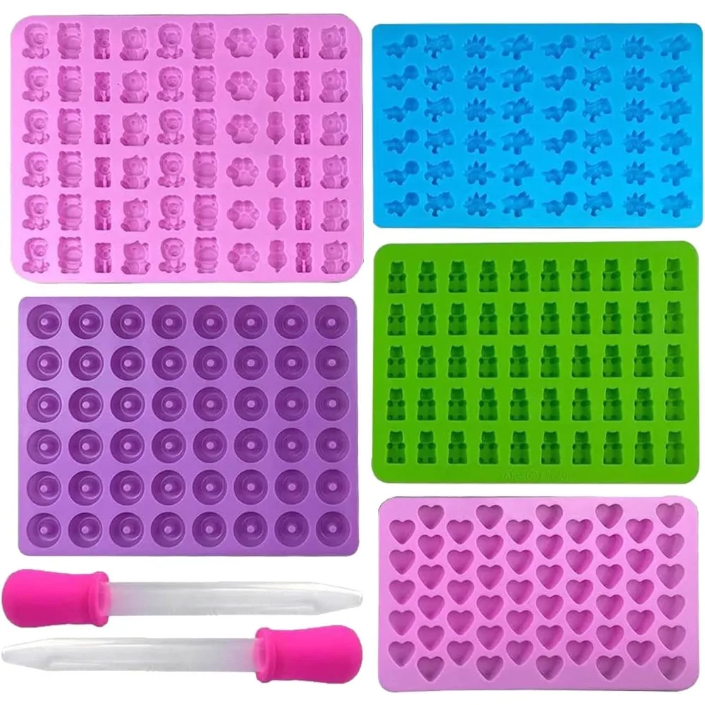 Kitchen Baking Kit - Cetakan silikon permen 5 buah dengan