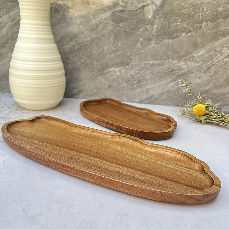 Kitchen Baking Dishes - Nampan Kopi Teh Kayu Gaya Jepang
