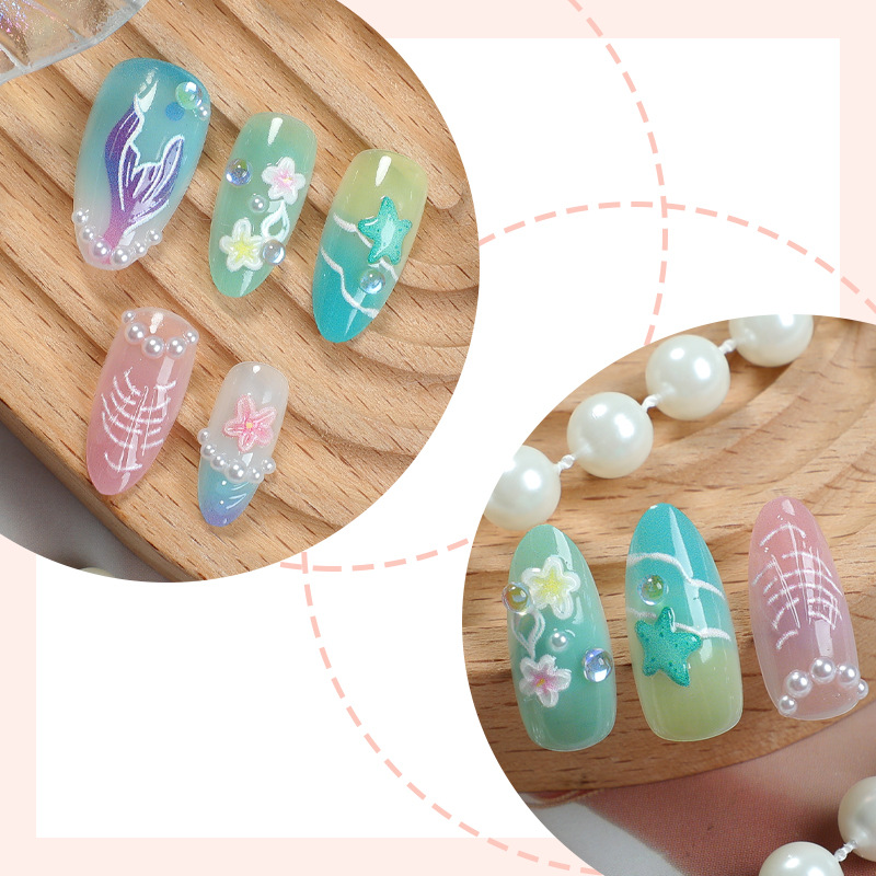 30 Buah Kuku Tekan Musim Panas - Decorating Tip Set ulasan dan harga