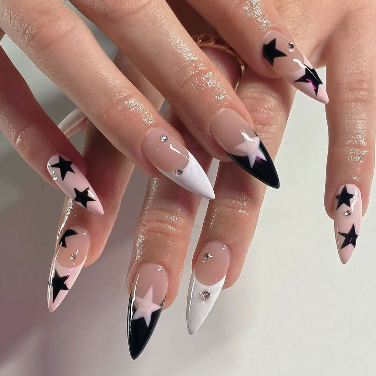 24pcs Set Kuku Palsu Stiletto  - Decorating Tip Set ulasan dan harga