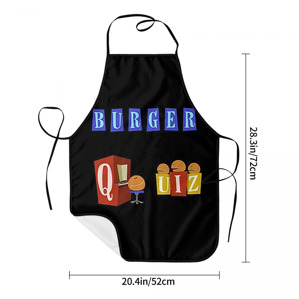 Celemek Logo Baru Burger Quiz, - Kitchen Quiz ulasan dan harga