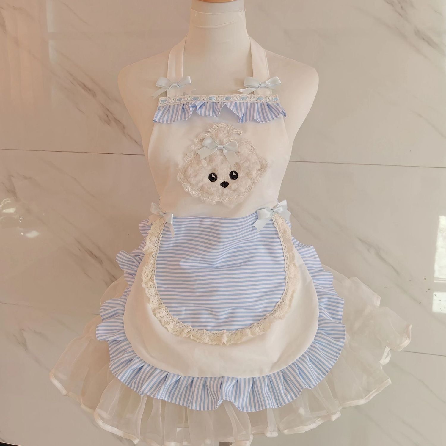 1 Buah Celemek Bergaris Lucu G - Kitchen Baking Must Haves ulasan dan harga