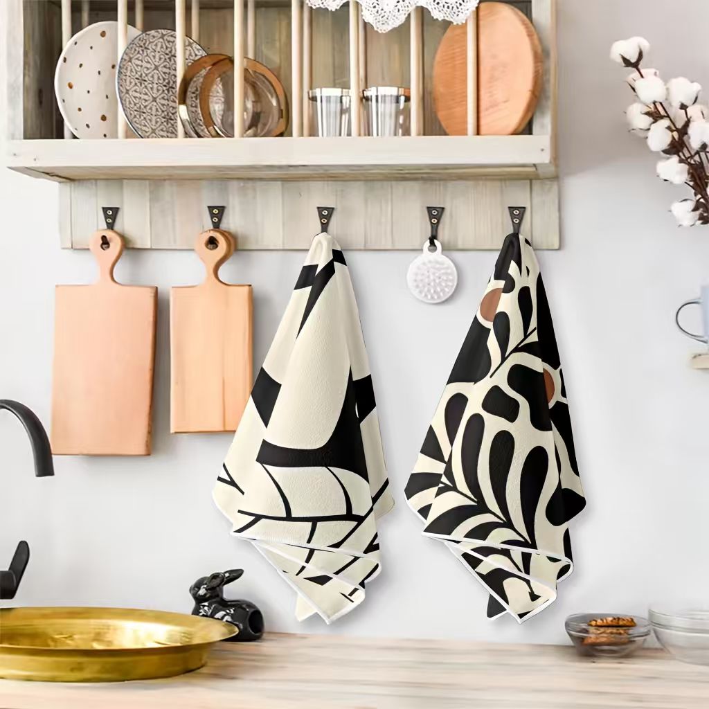 6 Buah, Handuk Dapur Bermotif  - Kitchen Baking Necessities ulasan dan harga