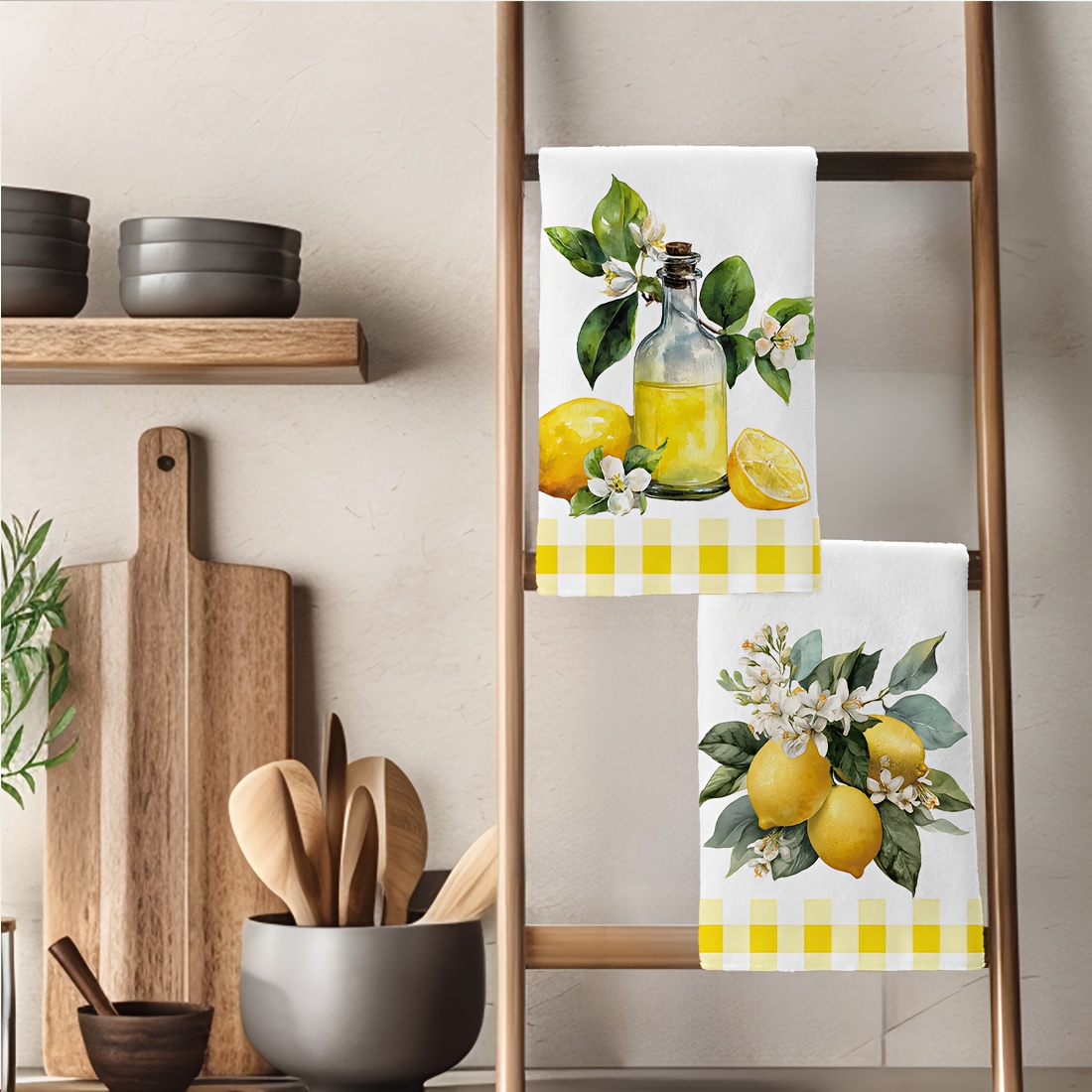 2 Buah, Handuk Dapur Bermotif  - Kitchen Baking Necessities ulasan dan harga