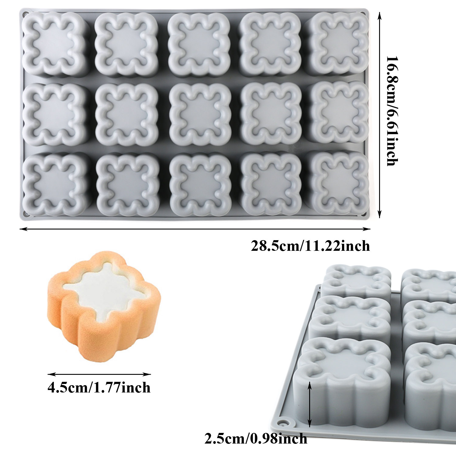 Satu Paket Cetakan Kue Silikon - Kitchen Baking Must Haves ulasan dan harga