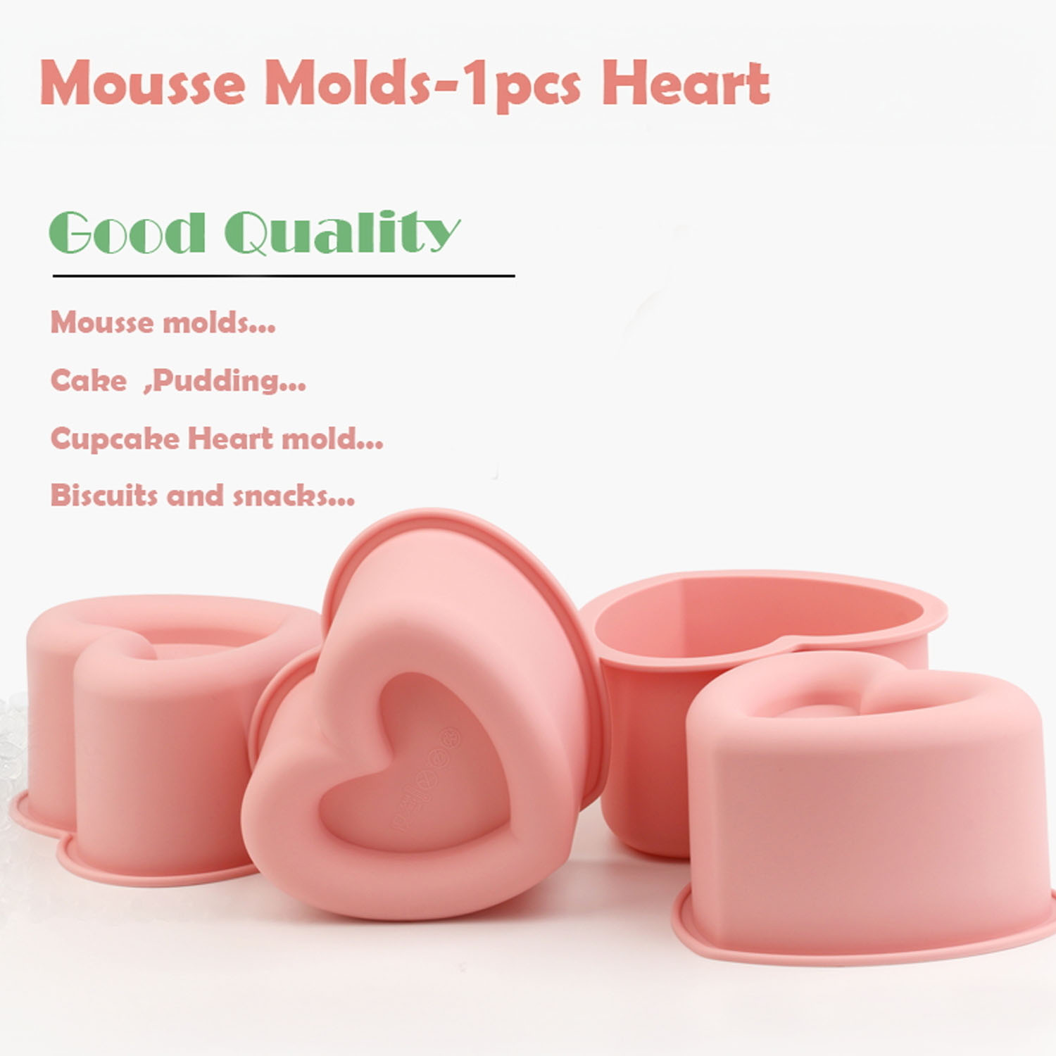 Cetakan Silikon Berbentuk Hati - Kitchen Baking Must Haves ulasan dan harga