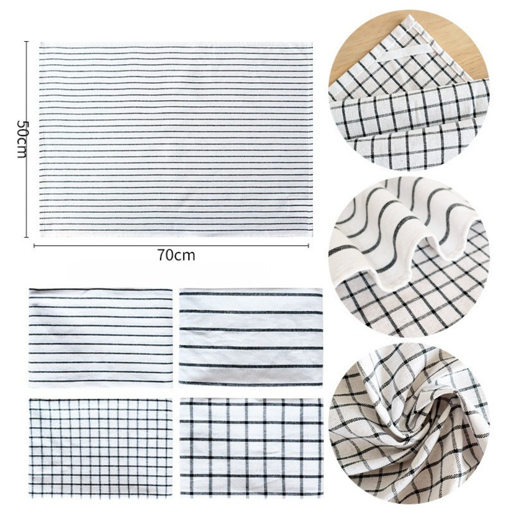4 PCS Serbet Dapur Katun Motif - Kitchen Baking Dishes ulasan dan harga
