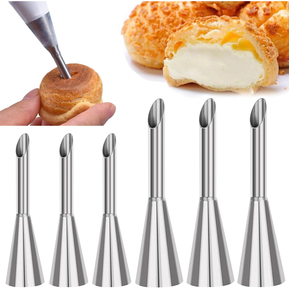 Set 6 Nozel Pipa Kue Stainless - Decorating Tip Set ulasan dan harga