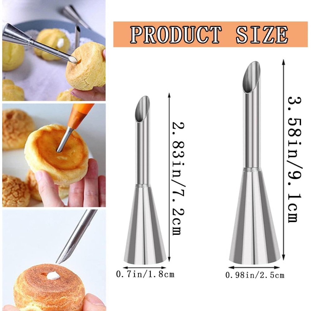 Set 6 Nozel Pipa Kue Stainless - Decorating Tip Set ulasan dan harga