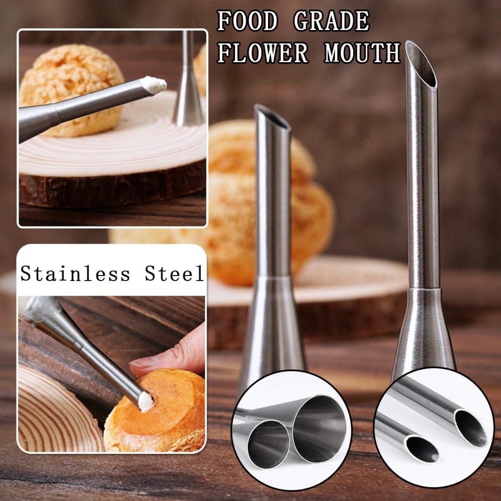 Set 6 Nozel Pipa Kue Stainless - Decorating Tip Set ulasan dan harga