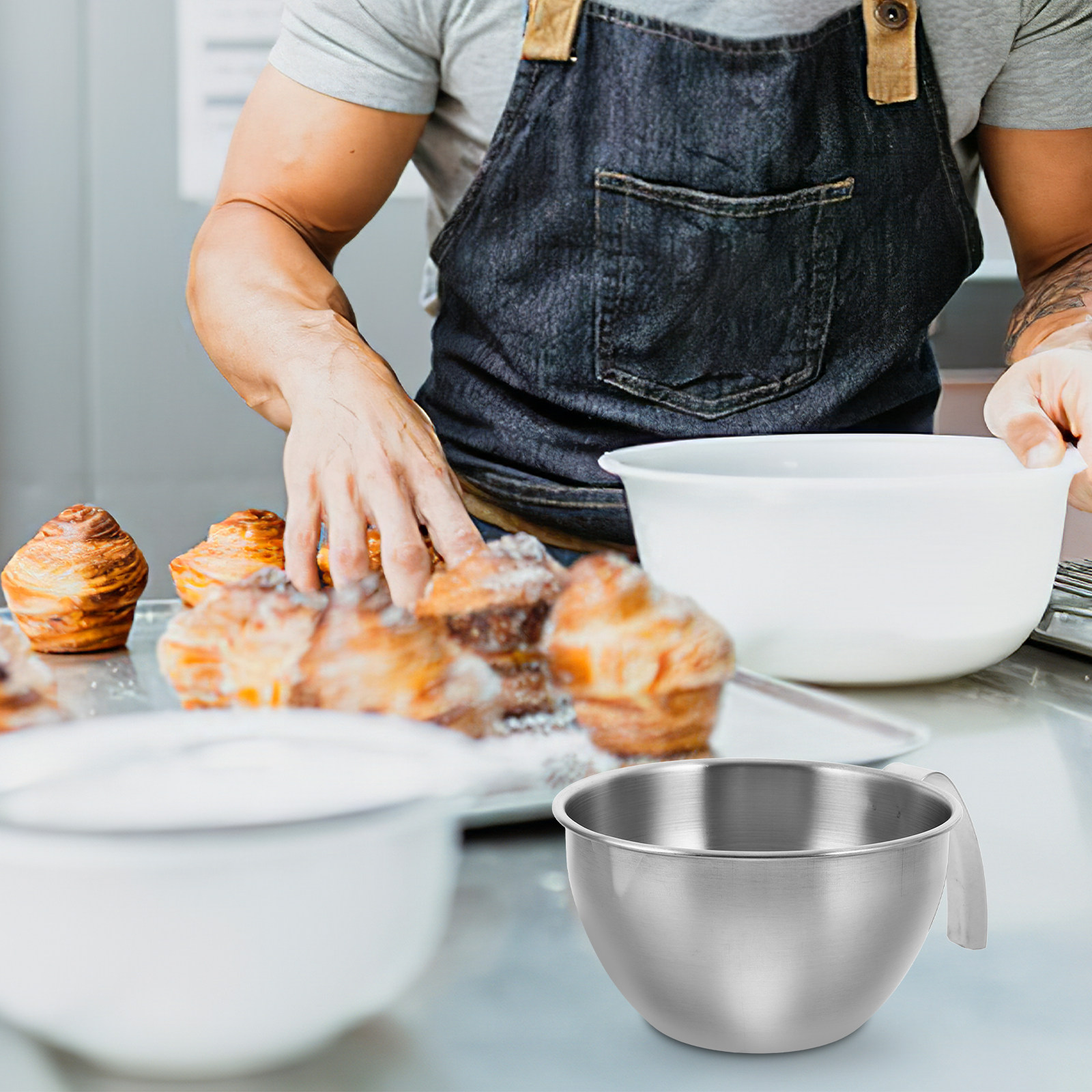 Mangkuk Pengaduk Stainless Ste - Kitchen Baking Must Haves ulasan dan harga