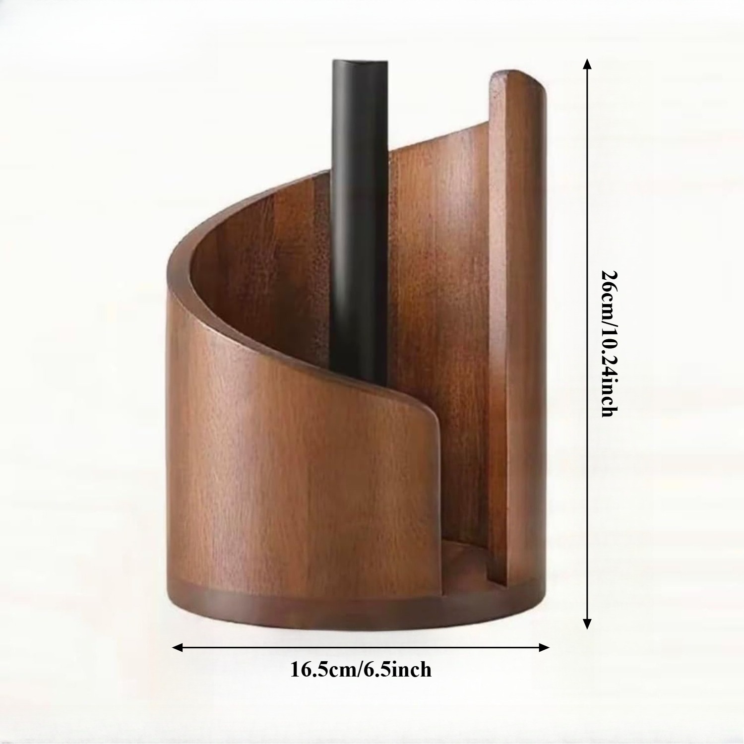Tempat Tisu Dapur Kayu Alami D - Kitchen Baking Paper Holder ulasan dan harga