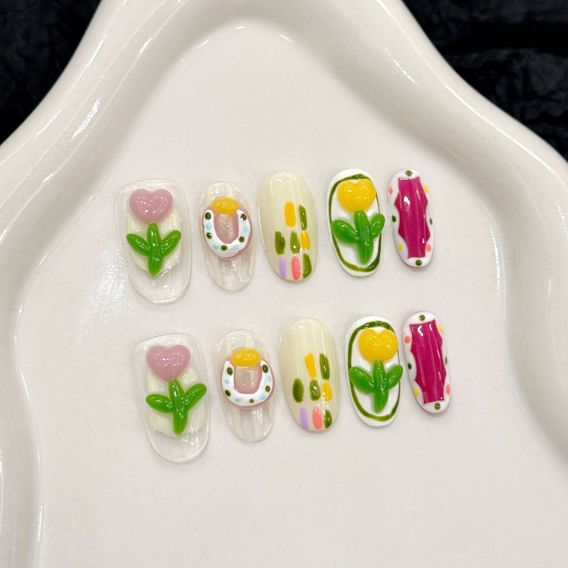 10 Buah Kuku Tekan Buatan Tang - Decorating Tip Set ulasan dan harga