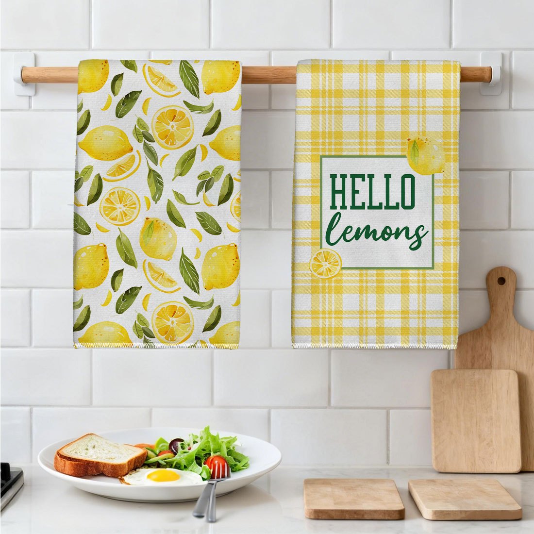 2 Buah, Handuk Dapur Motif Dau - Kitchen Baking Necessities ulasan dan harga