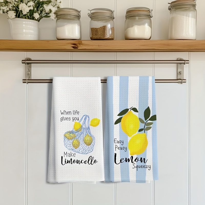 2 Buah, Handuk Dapur Lemon Mes - Kitchen Baking Kit ulasan dan harga