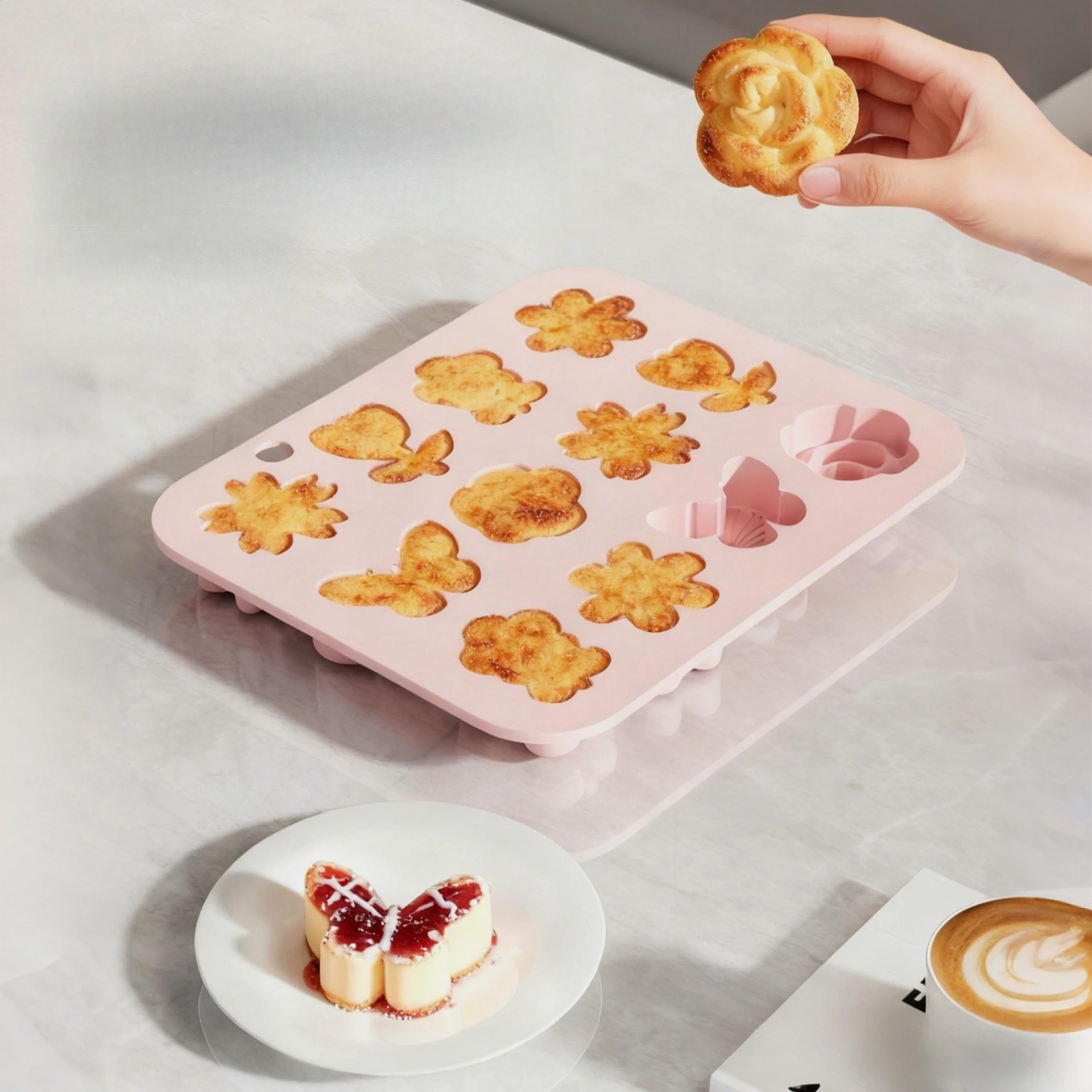 Cetakan Kue Bentuk Bunga Silik - Kitchen Baking Molds ulasan dan harga