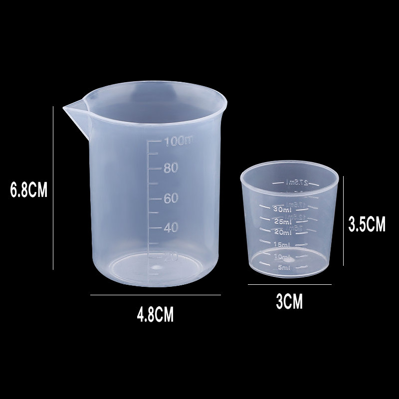 100ML & 30ML Gelas Ukur Plasti - Kitchen Quiz ulasan dan harga