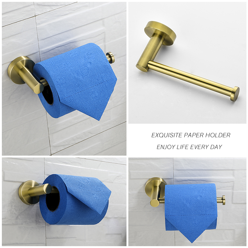Brushed Gold Toilet Paper Tiss - Kitchen Baking Paper Holder ulasan dan harga