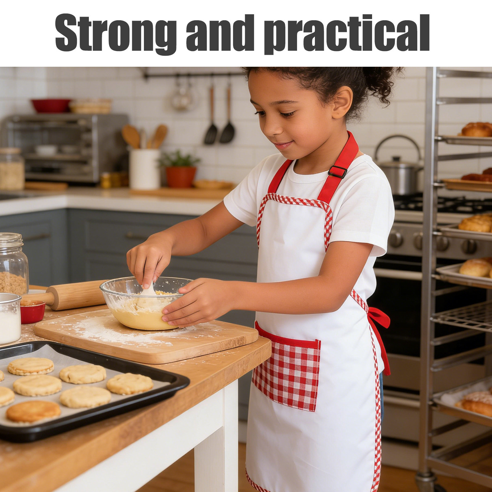 1Set Celemek Memasak Anak Warn - Baking Kitchen Kids ulasan dan harga