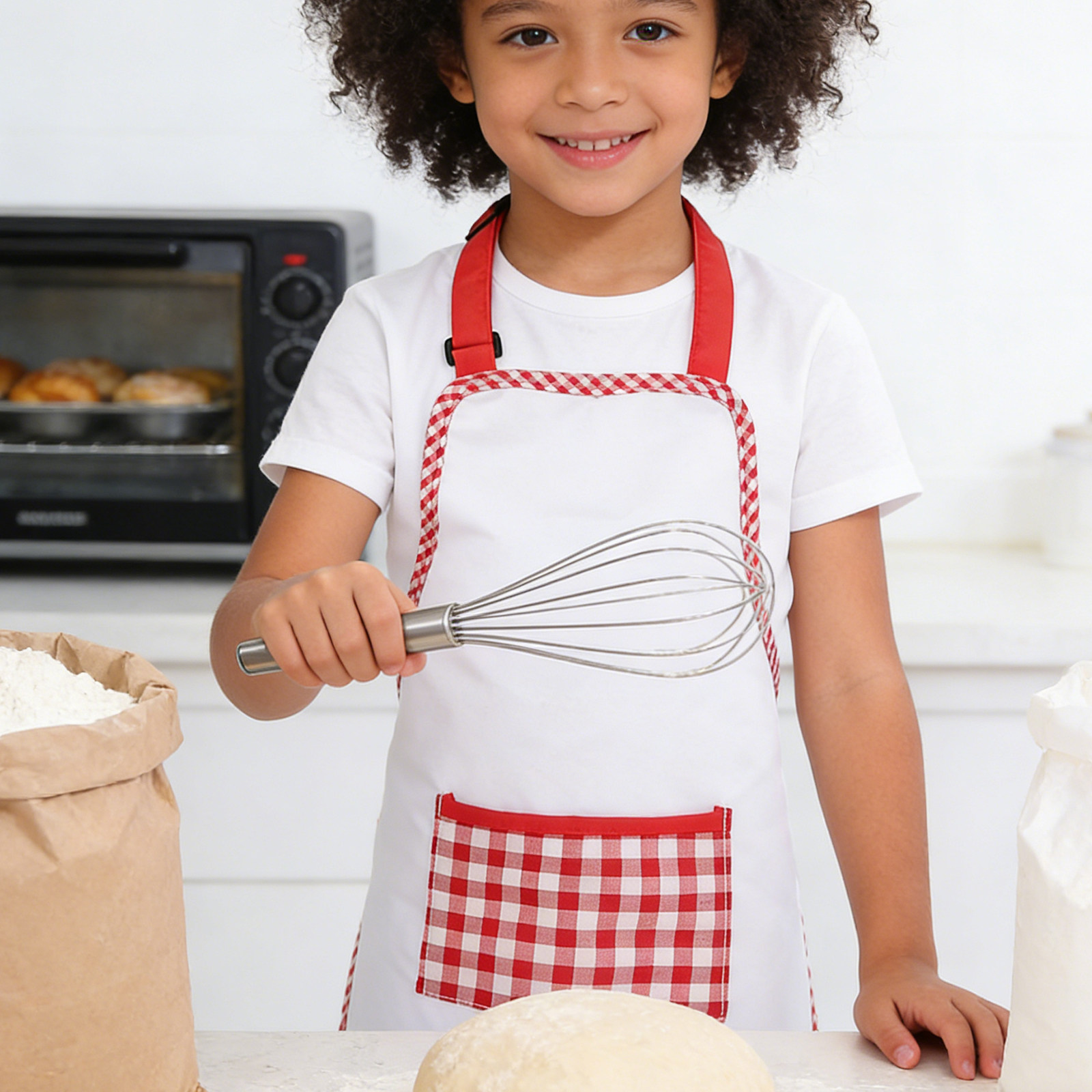 1Set Celemek Memasak Anak Warn - Baking Kitchen Kids ulasan dan harga