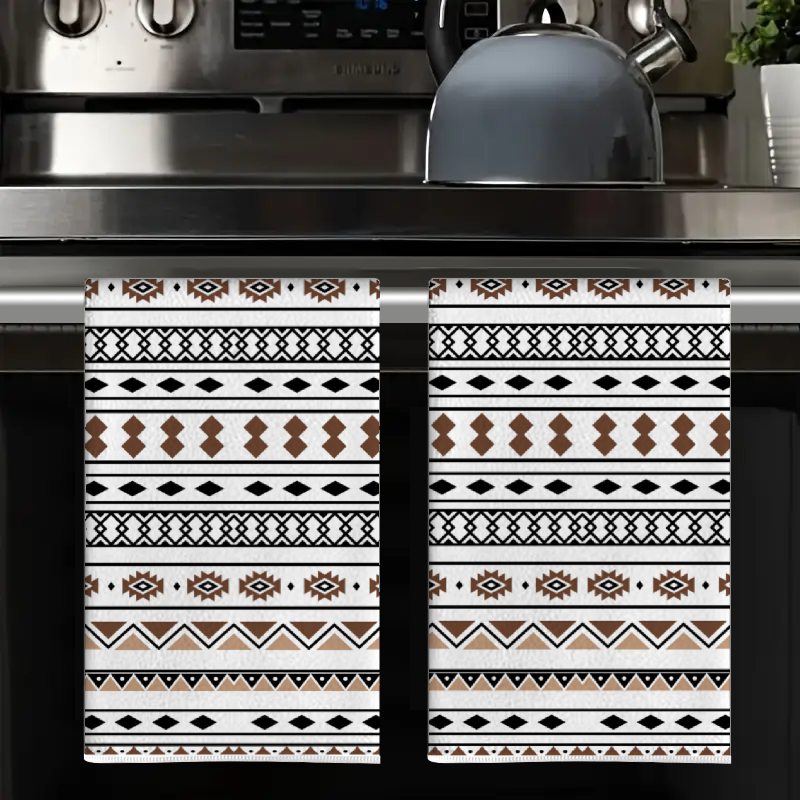 2 Buah, Handuk Dapur Bergaris  - Kitchen Baking Necessities ulasan dan harga
