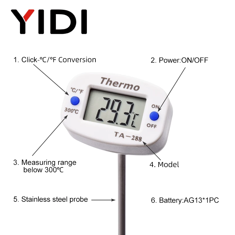 TA288 LCD Digital Termometer M - Kitchen Quiz ulasan dan harga