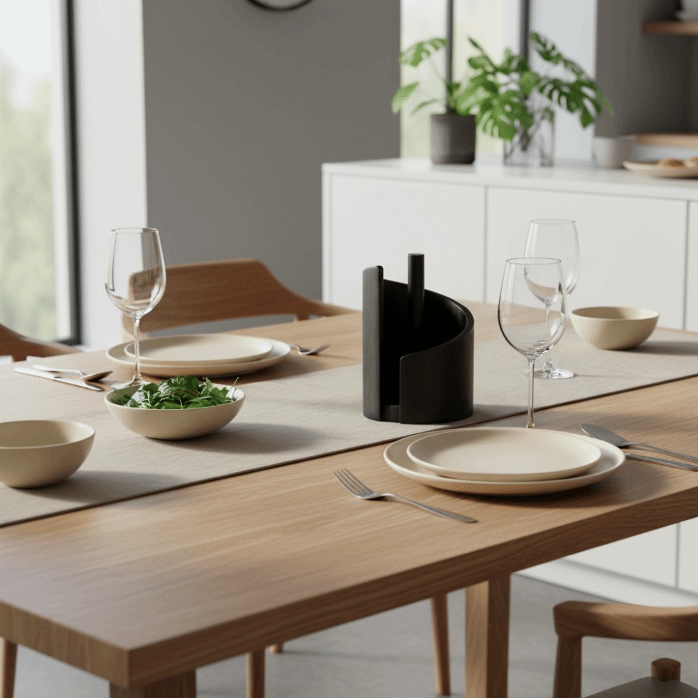 Tempat Tisu Dapur Kayu, Rak Pe - Kitchen Baking Paper Holder ulasan dan harga