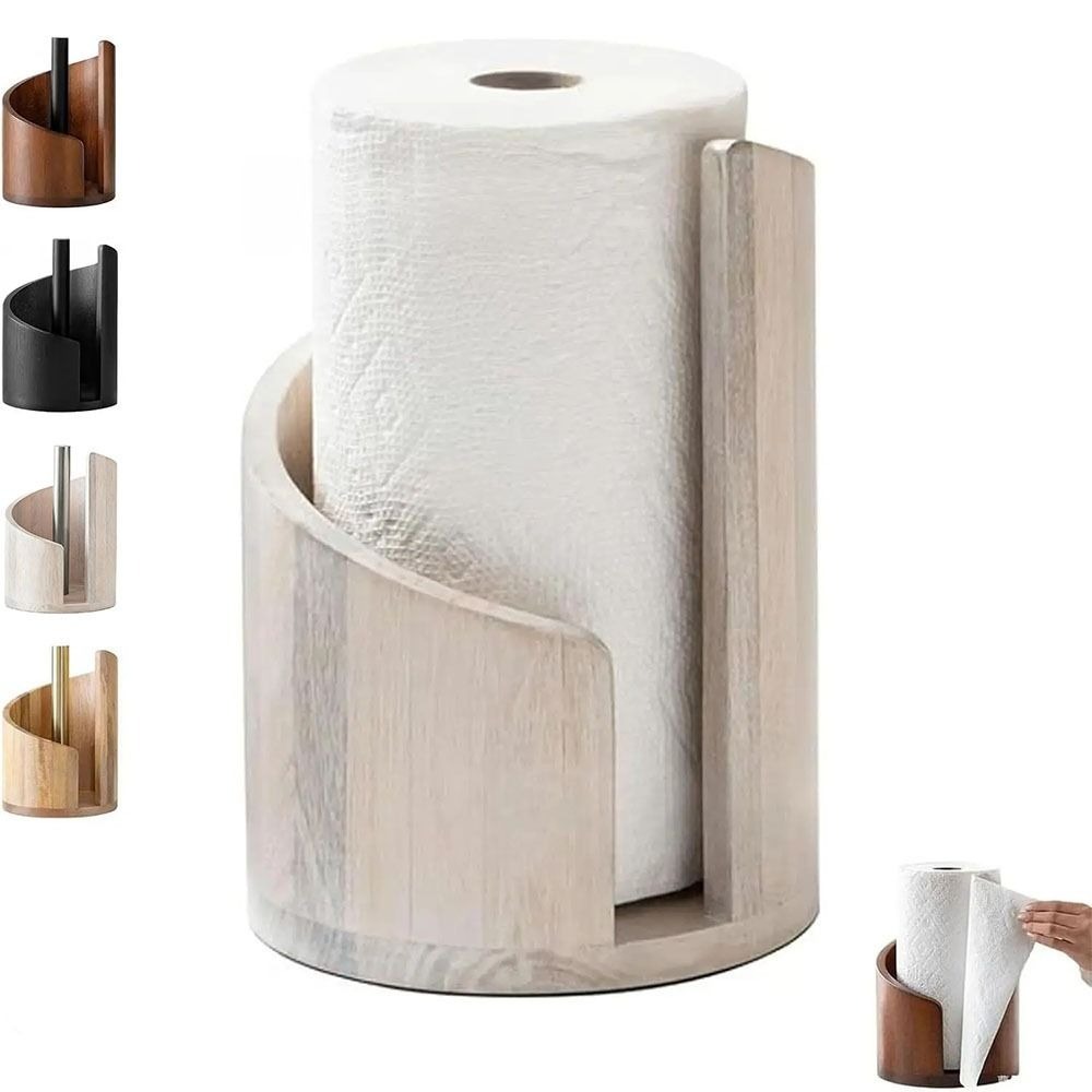 Tempat Tisu Dapur Kayu, Rak Pe - Kitchen Baking Paper Holder ulasan dan harga