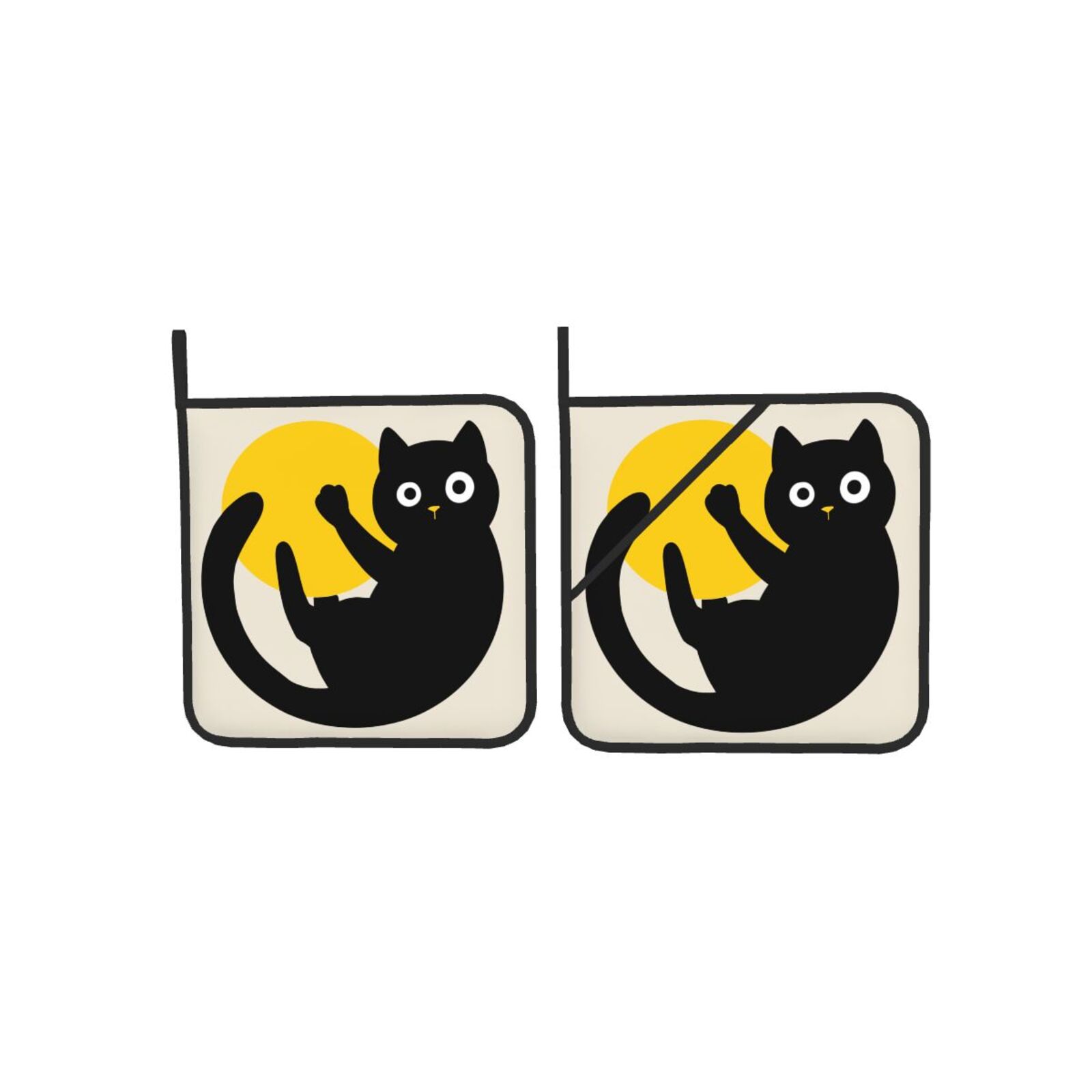 Set wadah Pot kucing hitam luc - Kitchen Baking Dishes ulasan dan harga