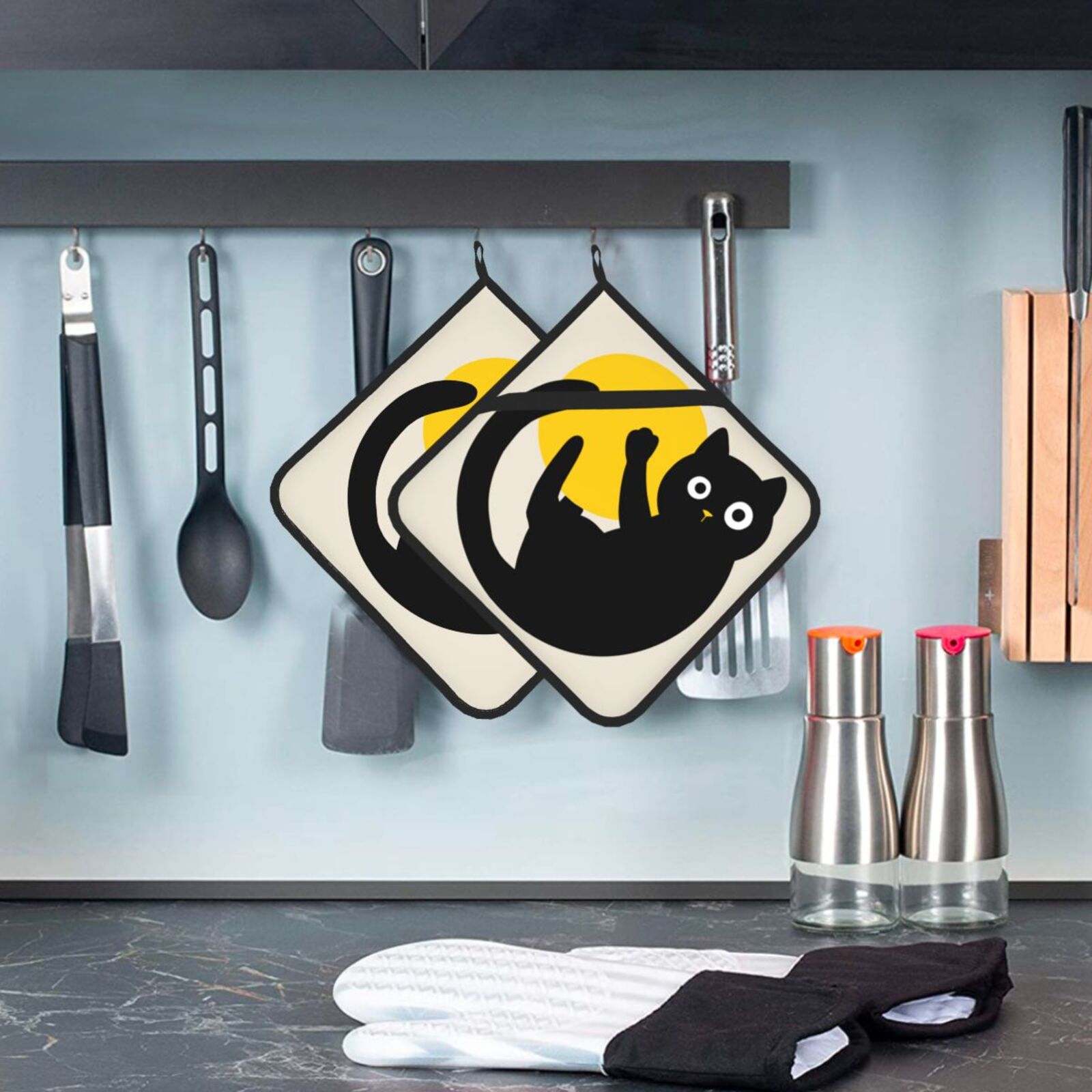 Set wadah Pot kucing hitam luc - Kitchen Baking Dishes ulasan dan harga