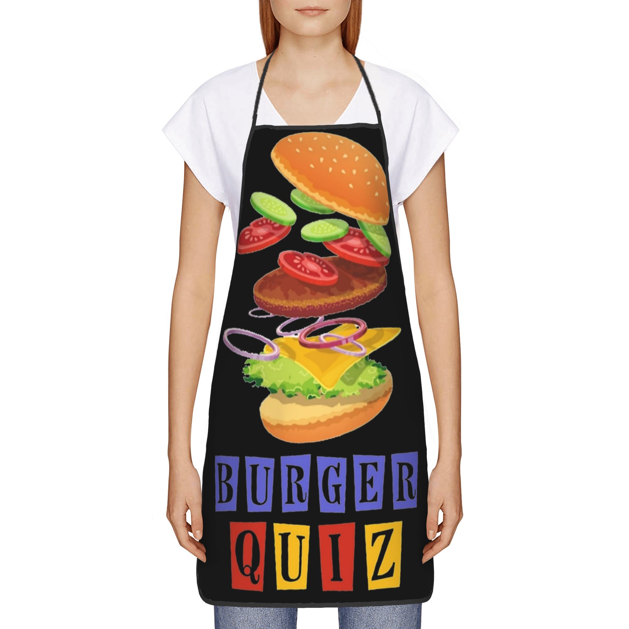 Celemek Burger Quiz  Aksesoris - Kitchen Quiz ulasan dan harga
