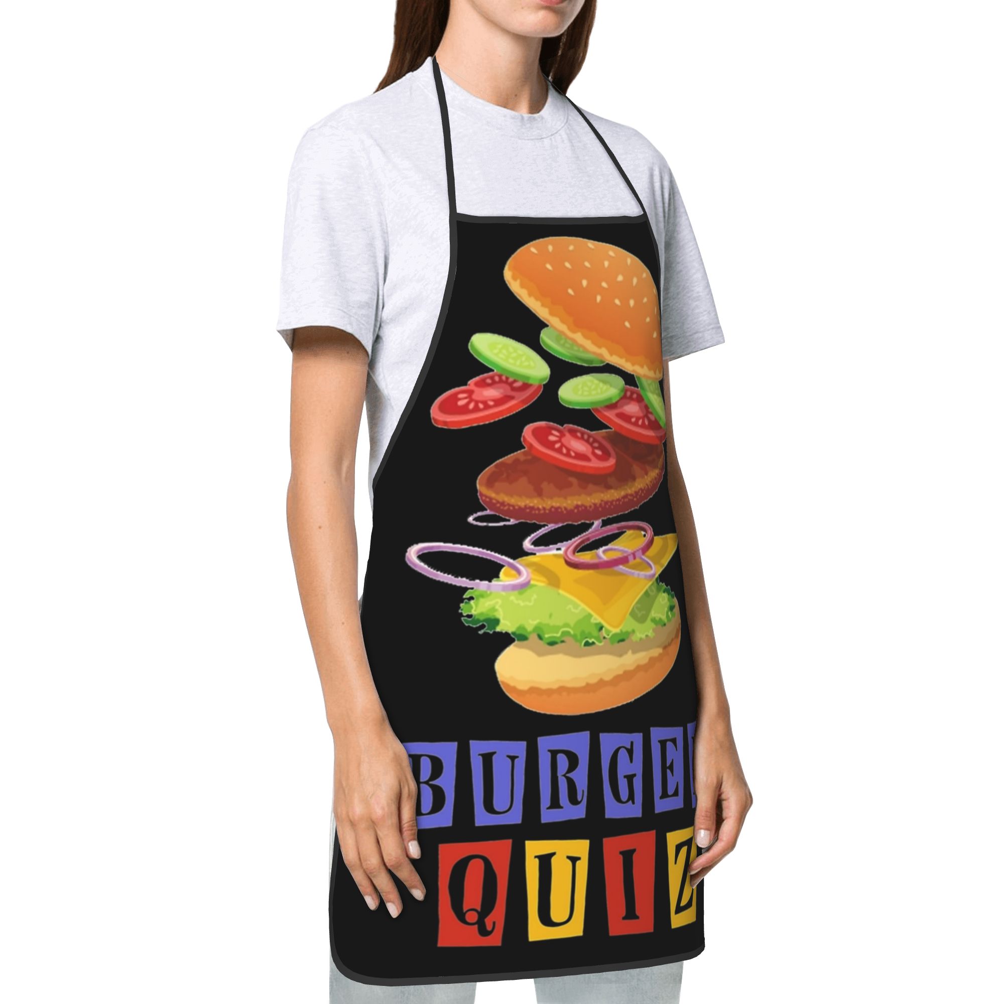 Celemek Burger Quiz  Aksesoris - Kitchen Quiz ulasan dan harga