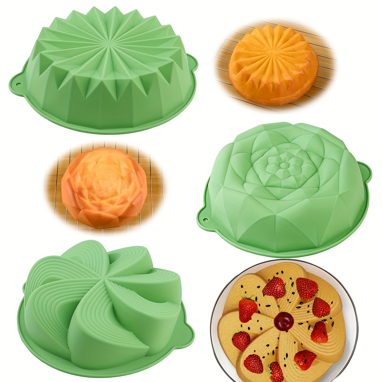 Cetakan Kue Silikon Berbentuk  - Kitchen Baking Must Haves ulasan dan harga