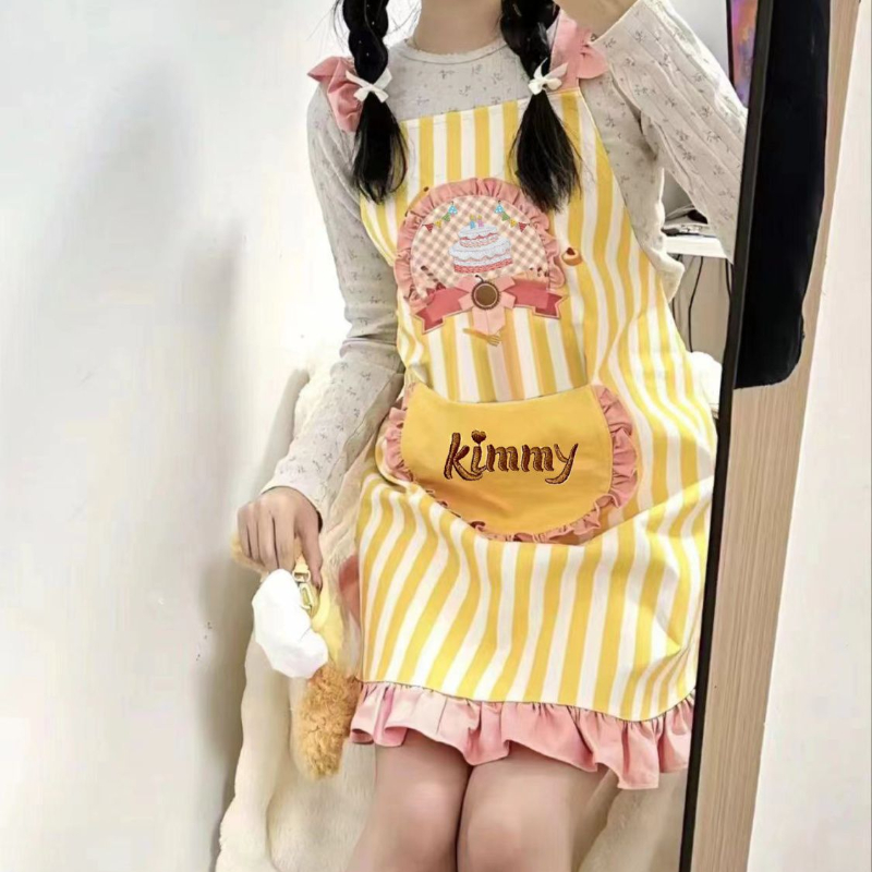 1 buah celemek bergaris lucu g - Kitchen Baking Must Haves ulasan dan harga
