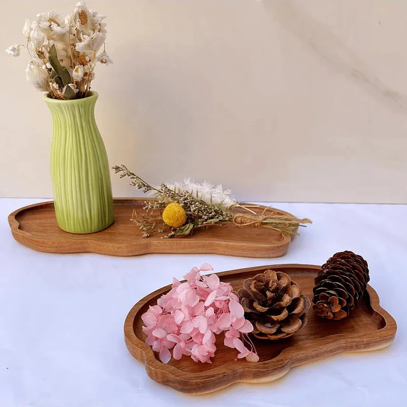 Nampan Kopi Teh Kayu Gaya Jepa - Kitchen Baking Dishes ulasan dan harga